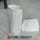 Filter Bag Saringan Debu Custom sesuai pesanan Cincin fleksibel Cincin kawat wol flanel PE 500 WR 3