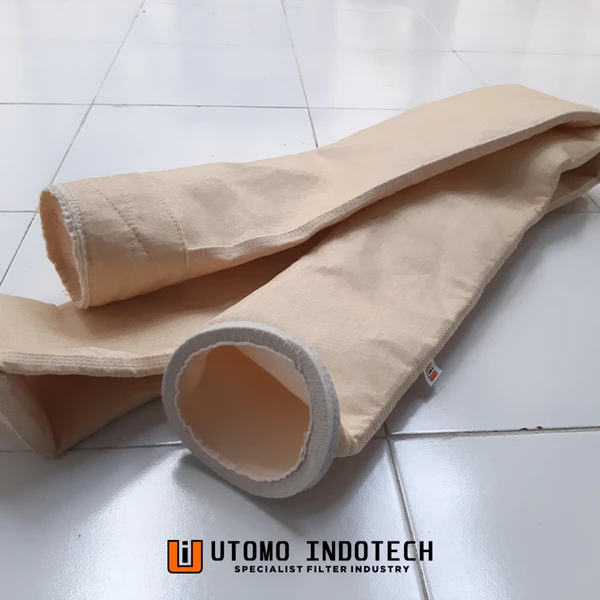 Filter Bag Saringan Debu Custom sesuai pesanan Cincin fleksibel Cincin kawat wol flanel NOMEX