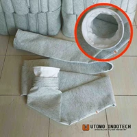 karbonaktif Filter Bag Saringan Debu Custom sesuai pesanan Cincin fleksibel Cincin kawat wol flanel 