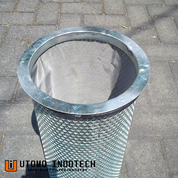 Filter Basket Strainer Custom sesuai pesanan Stainless Steel Mild steel