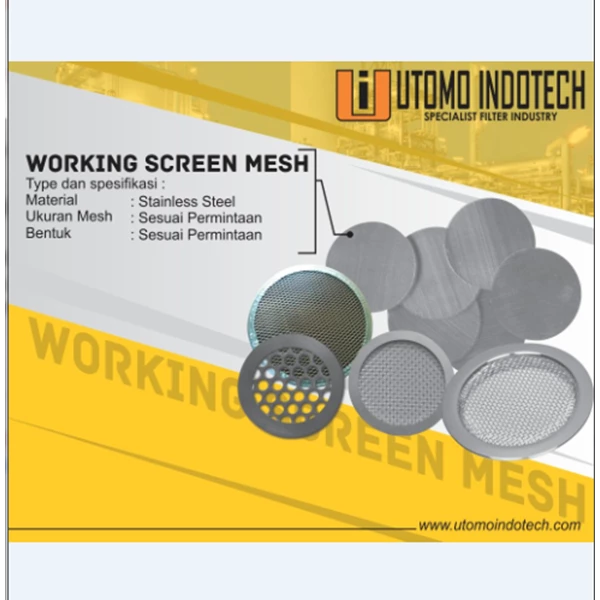 Working Screen Mesh Custom by order Stainless steel 