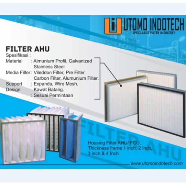 Filter AHU / Filter Udara Custom by order Polyester 