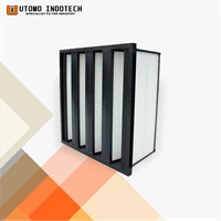 Hepa Filter V Bank Filter Custom by order Aluminium Galvanized Stainless Steel 
